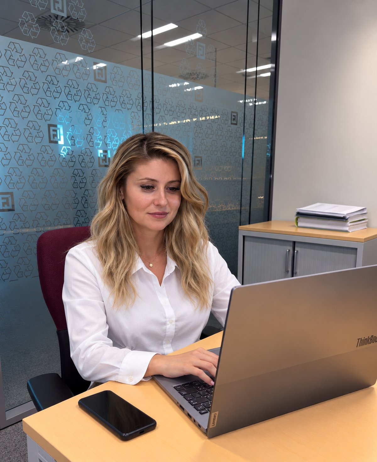 Elena Pîrvan, echipa Customer Experience FEPRA, răspunzând unui client